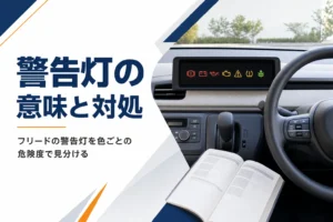フリードの警告灯の意味と対処を色で見分けるアイキャッチ