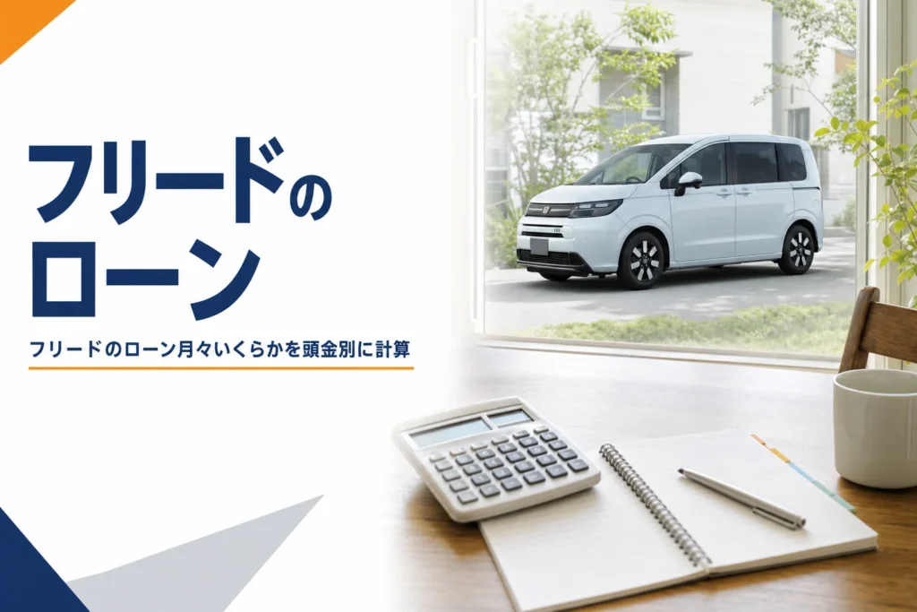 フリードのローンの月々を頭金別に計算する記事のアイキャッチ