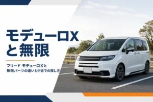 フリードのモデューロXと無限パーツの違いを解説する記事のアイキャッチ